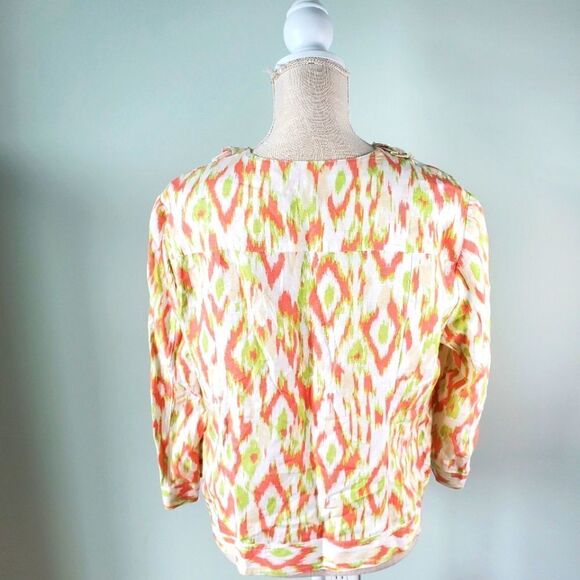 RUBY RED WOMEN'S LIGHT WEIGHT JACKET  RUFFLE COLLAR PEARL BUTTONS SIZE 14 - Picture 4 of 5